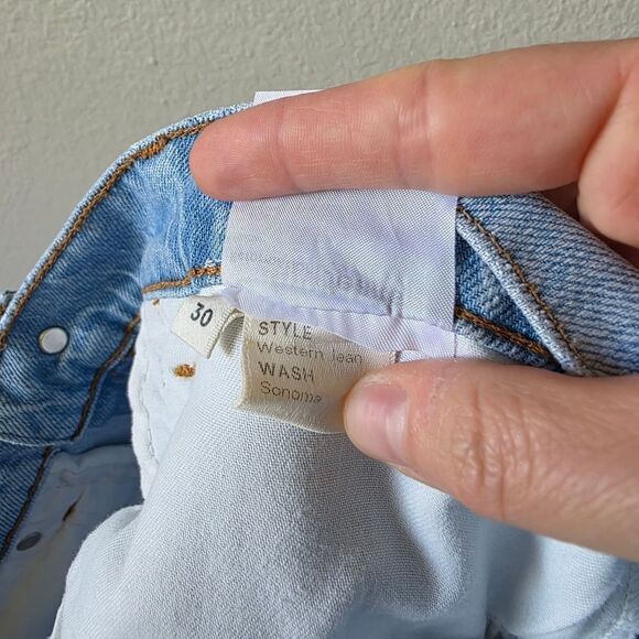 Reformation Sonoma Light Wash Western Jeans Size 30 - Picture 7 of 10